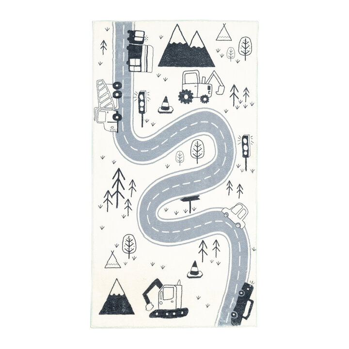 Bilmatta För Barn - Dex Road Svart - 1