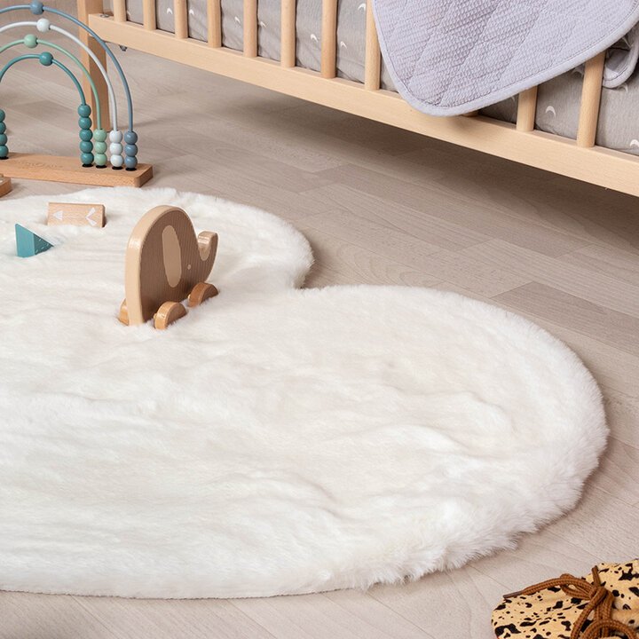 Barnmatta - Huggy Heart Vit - 3