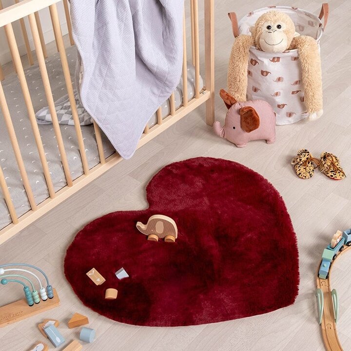 Barnmatta - Huggy Heart Röd