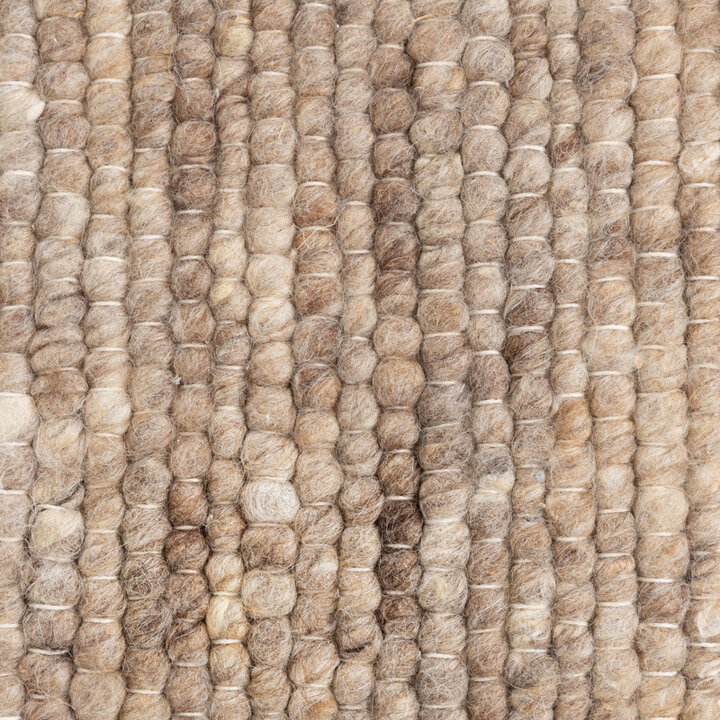 Rund Ullmatta - Feline Taupe/Melerad - 4