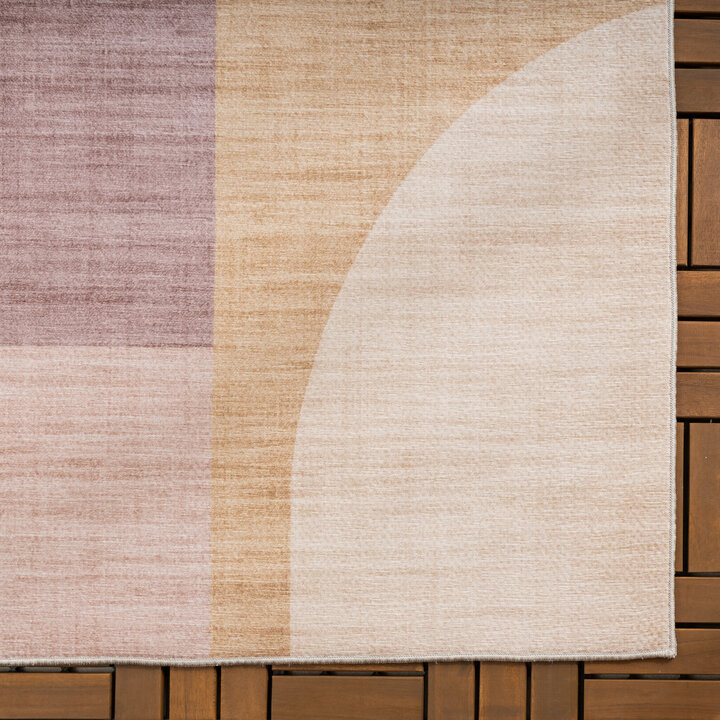 Abstrakt Utomhusmatta - Groovy Shapes Pastell - 4