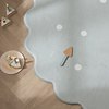 Rund Matta För Barnrum - Cloudy Dots Mintgrön - thumbnail 3