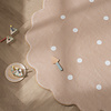 Rund Matta För Barnrum - Cloudy Dots Beige - thumbnail 3