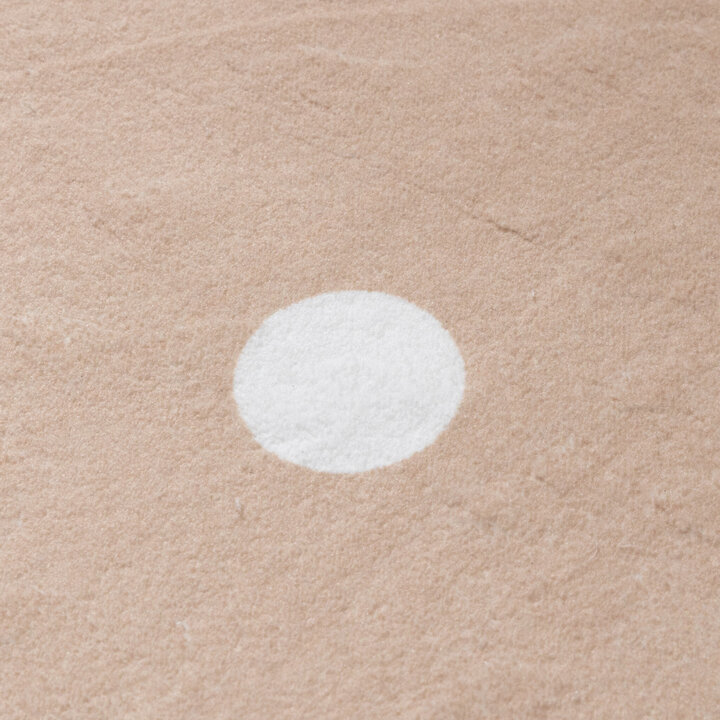 Rund Matta För Barnrum - Cloudy Dots Beige - 4