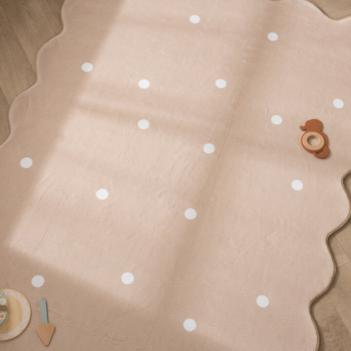 Barnrumsmatta - Cloudy Dots Beige - 2