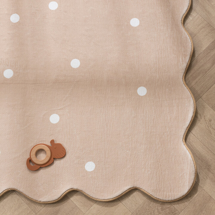 Barnrumsmatta - Cloudy Dots Beige - 4
