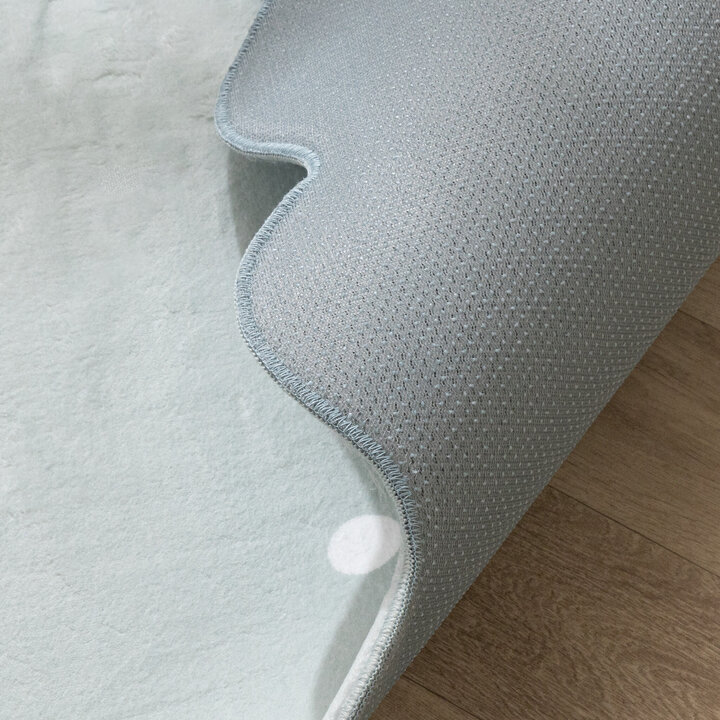 Barnrumsmatta - Cloudy Dots Mintgrön - 6