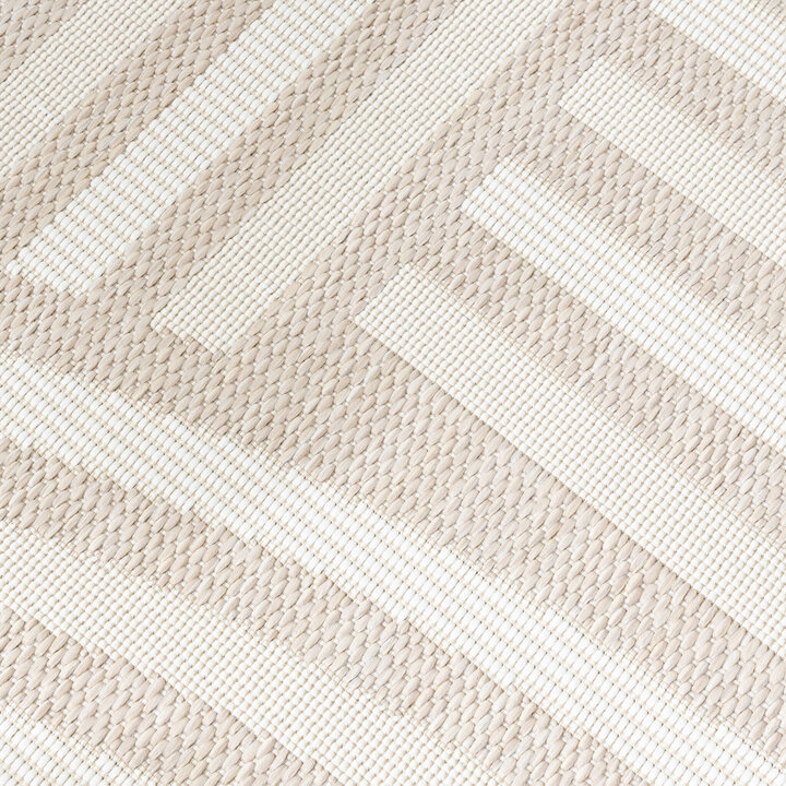 Utomhusmatta - Capri Curves Beige/Gräddvit - 3