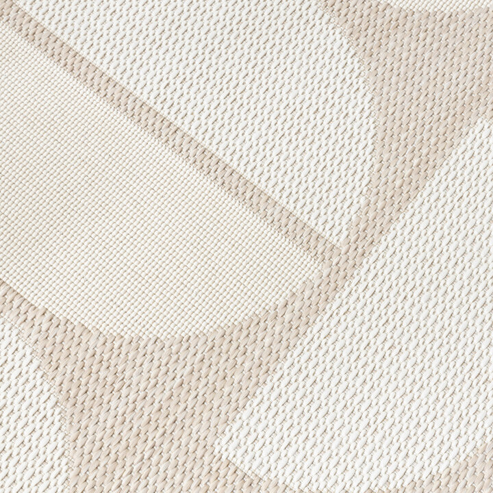 Utomhusmatta - Capri Circles Beige/Gräddvit - 3