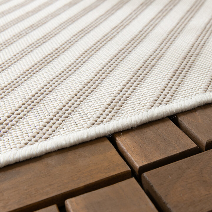 Utomhusmatta - Capri Lines Beige/Gräddvit - 5