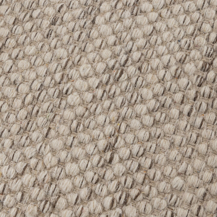 Rund Ullmatta - Bliss Beige/Melerad - 4