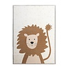 Tvättbar Barnmatta - Simba Lion Brun - thumbnail 1