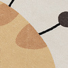 Rund Tvättbar Barnmatta - Sammy Giraffe Gul - thumbnail 3