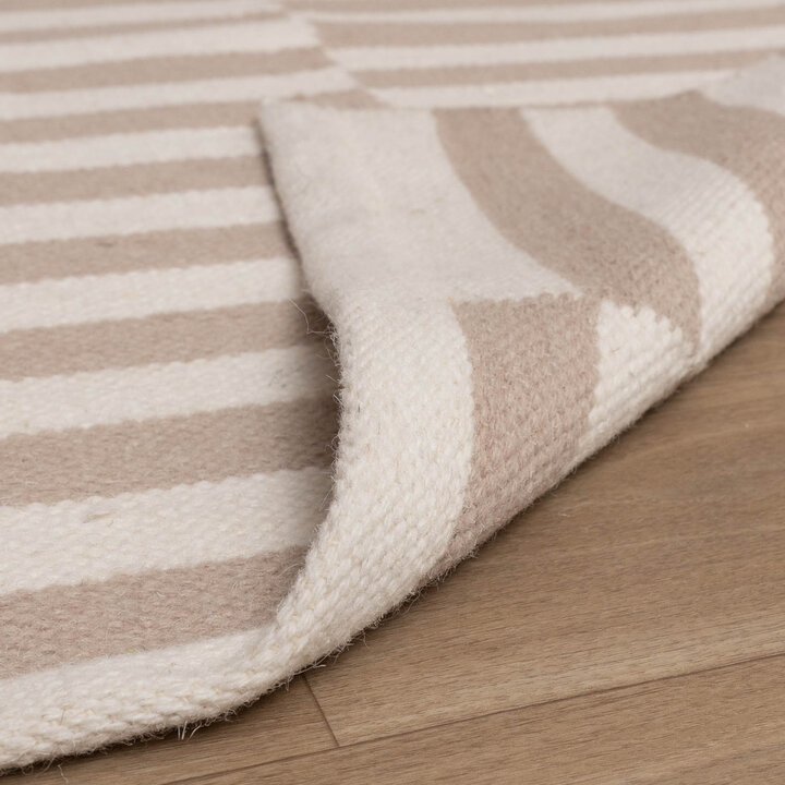 Randig Modern Matta - Dazzle Blocks Beige/Vit - 7