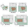 Randig Modern Matta - Dazzle Blocks Beige/Vit - thumbnail 8