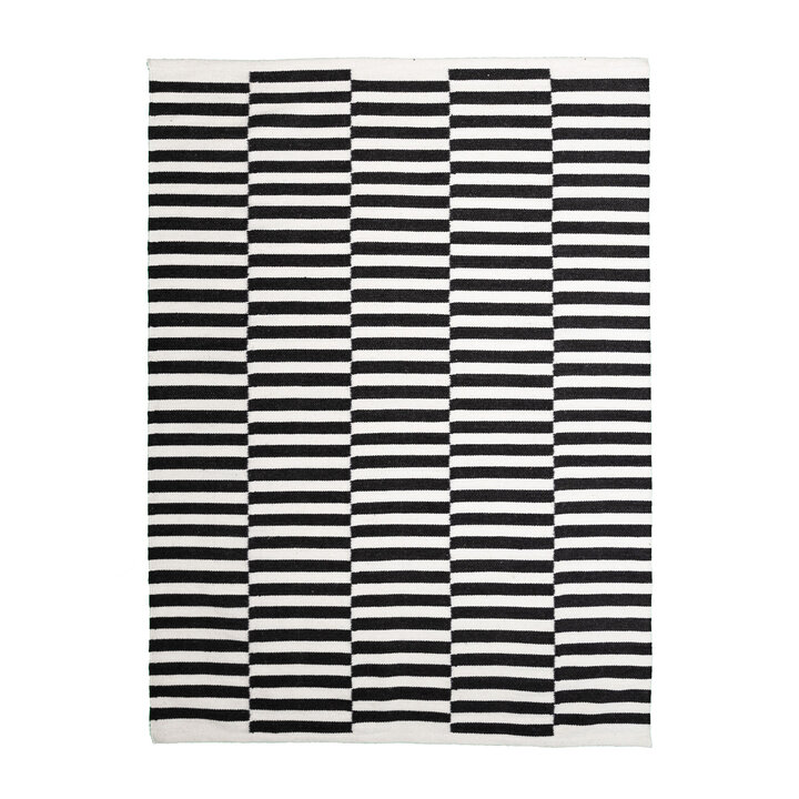 Randig Modern Matta - Dazzle Blocks Svart/Vit - 1
