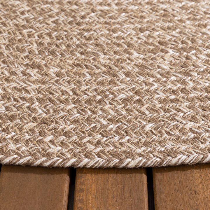 Rund Utomhusmatta I Jute - Bali Brun - 6