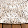 Rund Utomhusmatta I Jute - Bali Vit - thumbnail 6