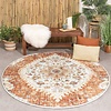 Rund Vintage Utomhusmatta - Santo Mandala Terrakotta - thumbnail