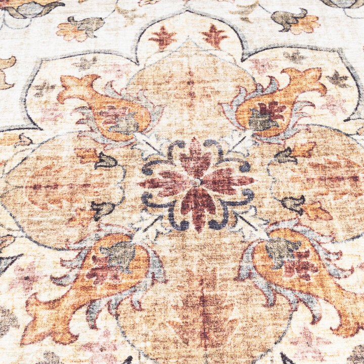 Rund Vintage Utomhusmatta - Santo Mandala Terrakotta - 4