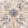 Rund Vintage Utomhusmatta - Santo Mandala Blå/Grå - thumbnail 4