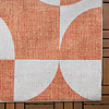 Abstrakt Utomhusmatta - Groovy Tiles Terrakotta - thumbnail 4