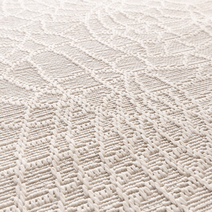 In- Och Utomhusmatta - Dunes Mandala Gräddvit - 3