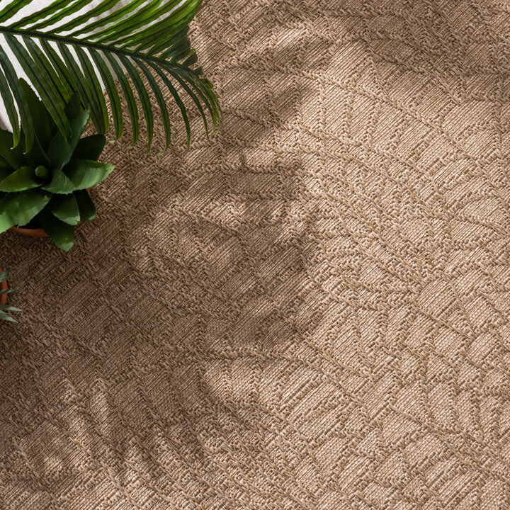 In- Och Utomhusmatta - Dunes Mandala Brun - 2