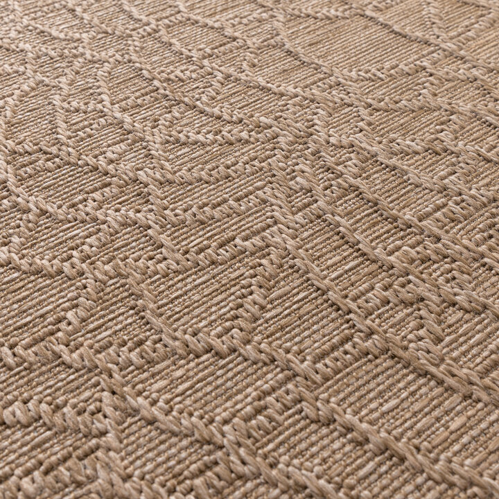 In- Och Utomhusmatta - Dunes Mandala Brun - 3