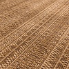 Rund Utomhusmatta I Jute - Mavi Stripes Gräddvit/Brun - thumbnail 3