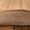 Rund Utomhusmatta I Jute - Mavi Stripes Gräddvit/Brun - thumbnail 6