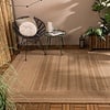Utomhusmatta I Jute - Mavi Stripes Gräddvit/Brun - thumbnail