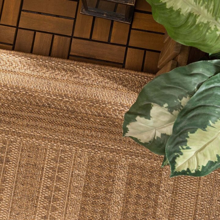 Utomhusmatta I Jute - Mavi Stripes Gräddvit/Brun - 2