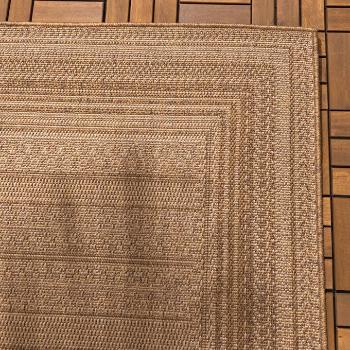 Utomhusmatta I Jute - Mavi Stripes Gräddvit/Brun - 5