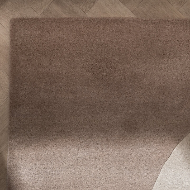 Abstrakt Matta I Ull - Clarice Brun/Beige - 4