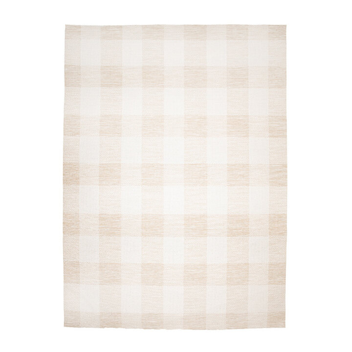 Inomhus- Och Utomhusmatta - Ranch Checkerboard Beige - 1