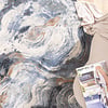 Abstrakt Matta - Xavier Wave Blå/Grå - thumbnail 2