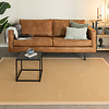 Sisalmatta - Tulum Border Beige - thumbnail 1