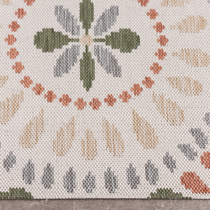 Inomhus- Och Utomhusmatta - Ranch Mandala Beige - 4