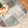 Rund Lapptäckesmatta - Spring Patchwork Grön/Grå - thumbnail 3