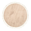 Rund Matta Med Hög Lugg  - Lofty Fringe Beige - thumbnail 1