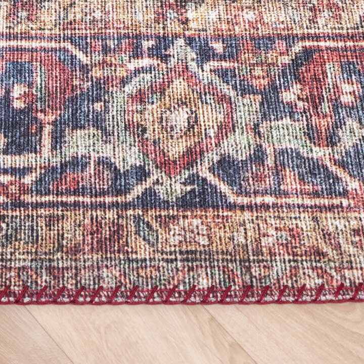 Matta I Vintagestil - Lugan Röd - 3