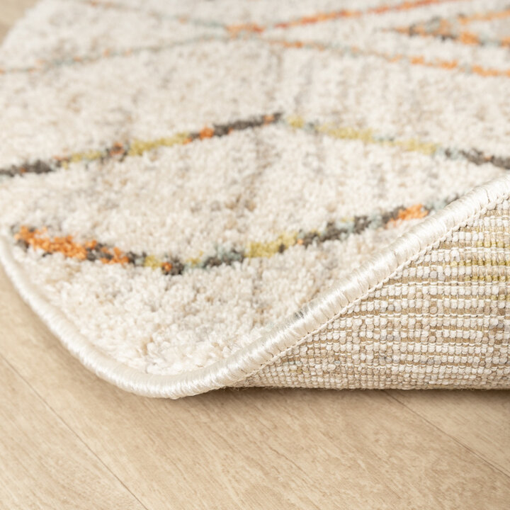 Rund Matta Med Hög Lugg  - Blend Diamond Terrakotta - 7