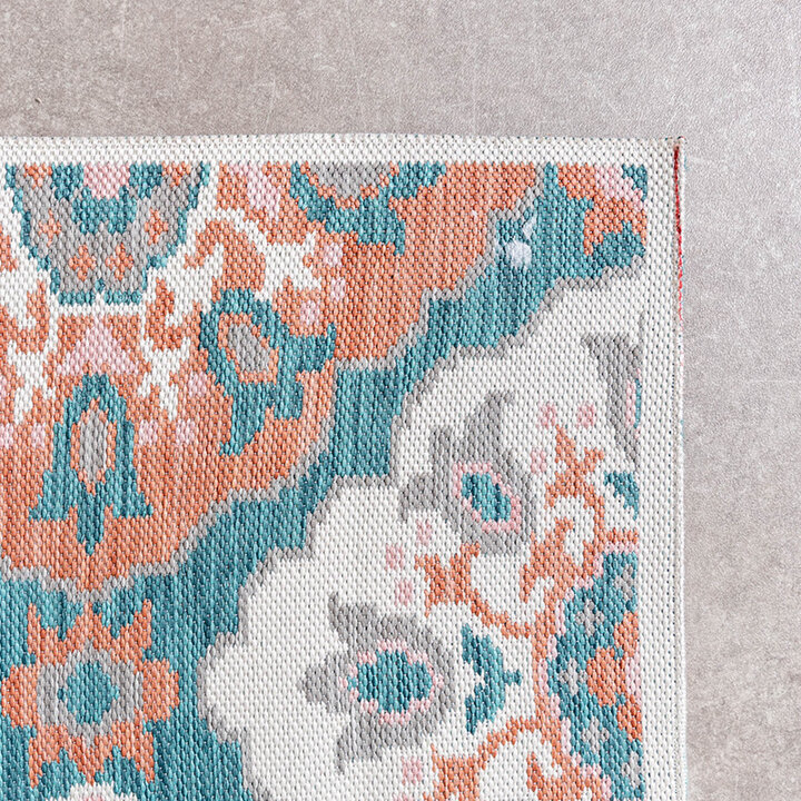 Bohemisk Utomhusmatta - Vedra Tile Blå - 4