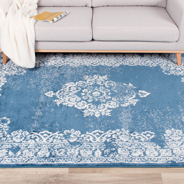 Matta I Vintagestil - Adore Medaillon Blå - 3