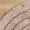 Rund Matta Med Hög Lugg  - Carvy Curves Taupe - thumbnail 4