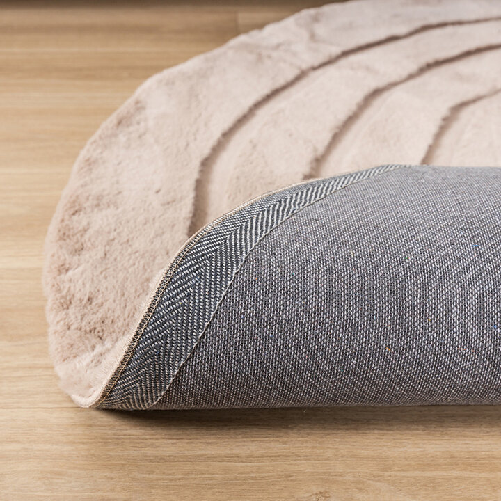 Rund Matta Med Hög Lugg  - Carvy Curves Taupe - 6