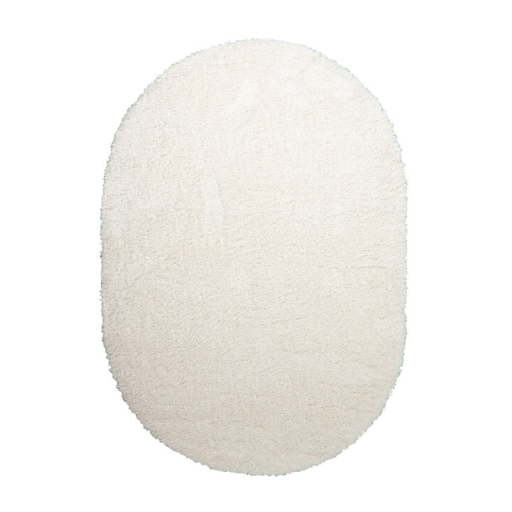 Oval Shagmattor - Blaze Gräddvit/Vit - 1