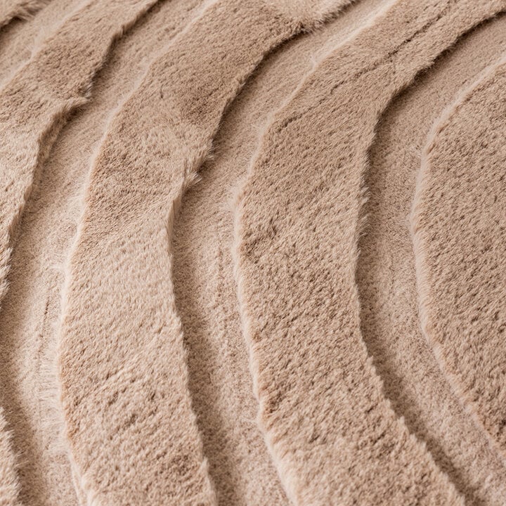 Rund Matta Med Hög Lugg  - Carvy Arches Taupe - 5