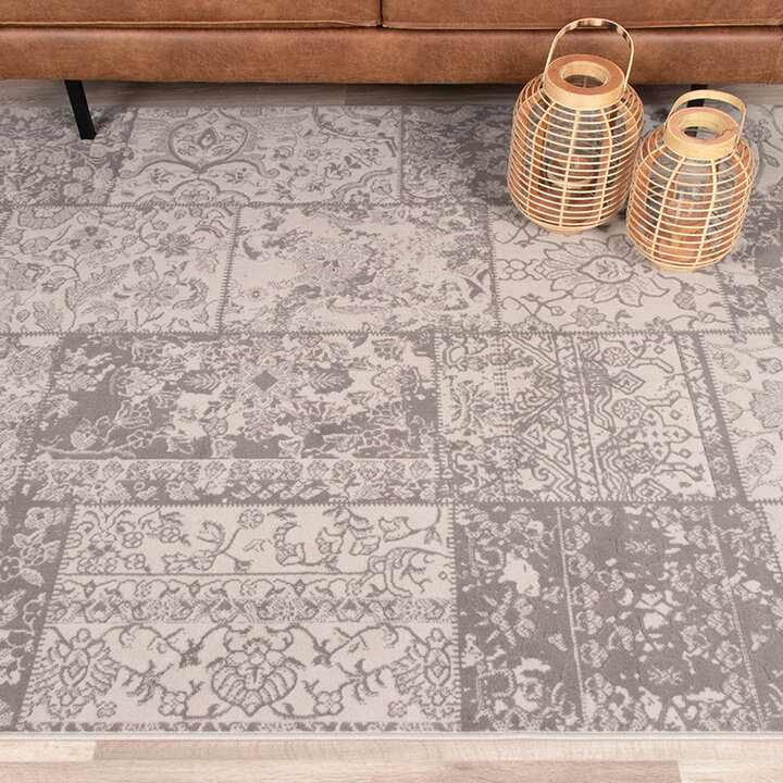 Lapptäckesmatta  - Miracle Patchwork Grå/Brun - 2